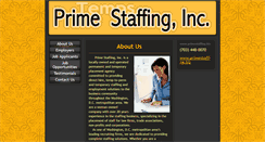 Desktop Screenshot of primestaffing.biz